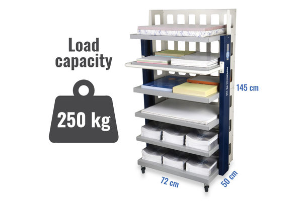 mobilní stolek PB 145 - rozměry